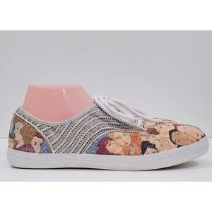 American Eagle/City Sneaks Classic Canvas Sneakers White Laces Sz.10